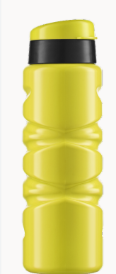 GARRAFA SQUEEZE DE PLASTICO STYLE AMARELO FLUORESCENTE 750ML