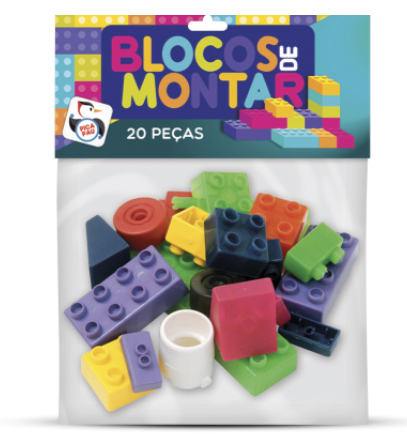 BLOCOS DE MONTAR PACOTE 20 PÇS