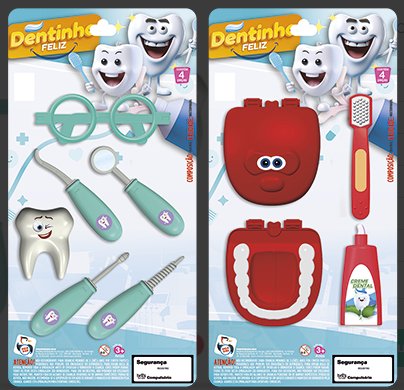KIT DENTISTA DENTINHO DIVERTIDO PEQUENO