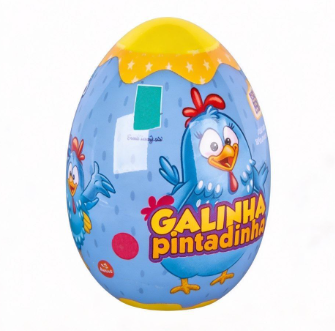 BRINQUEDO GALINHA PINTADINHA OVO SURPRESA COM MOLDE E MASSINHA