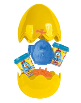 BRINQUEDO GALINHA PINTADINHA OVO SURPRESA COM MOLDE E MASSINHA