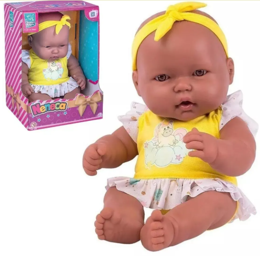 BONECA NENECA NEGRA 40CM