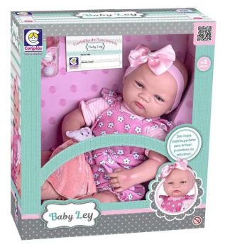 BONECA BABY LEY MENINA COM NANINHA