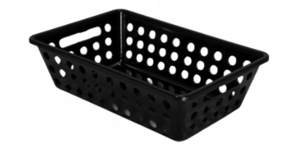 CESTINHO MULTIUSO - 29X19X8CM BLACK