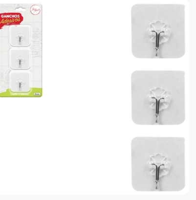 GANCHO ADES INOX QUADR 3PCS