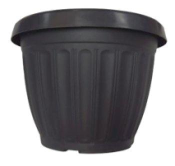 Vaso Grego Redondo Preto G 9L 23X29