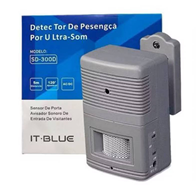 Sensor Detector Presença IT-BLUE SD-300D Sem Fio Alarme Sonoro Ultra Som 5m