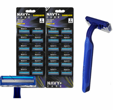 Aparelho De Barbear 2 Laminas Navy Com 24
