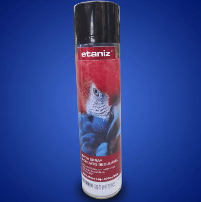 Tinta Spray Preto Brilhante