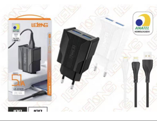 Carregador Rapido De Celular 5.1A 2USB Iphone Lelong