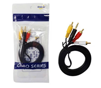 Cabo P2 Com RCA 3 Pontas Audio/Video 1,5M