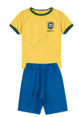 Conjunto Infantil Brasil 2/4/6/8/10/12/14