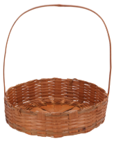 Cesta Fraldeira Redonda De Bambu 25cm