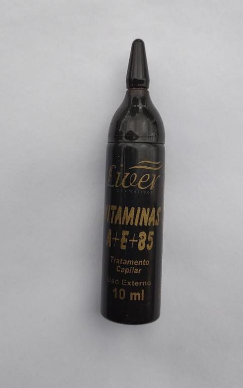 AMPOLA PARA CABELO VITAMINA 3x1 A E B5  10ml CX24
