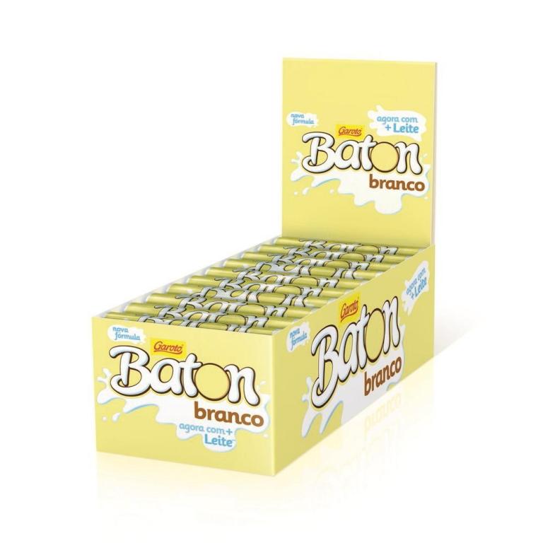BATON GAROTO BRANCO 30x1