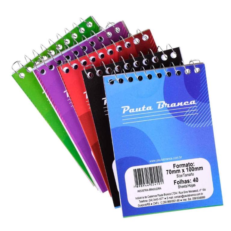 CADERNETA 1/64 BOLSO PC20