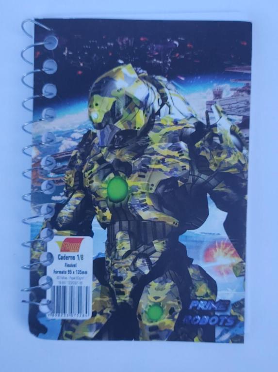 CADERNETA MÉDIA 1/8 48 FOLHAS