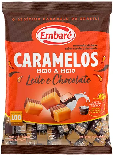 CARAMELO EMBARE CHOCOLATE E LEITE 660gr