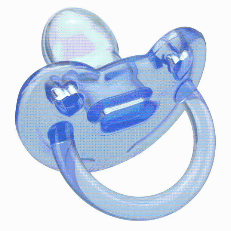 CHUPETA DE SILICONE BORBOLETA REDONDA PC25