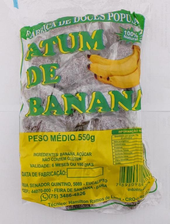 DOCE ATUM DE BANANA NEGO BOM 45x1