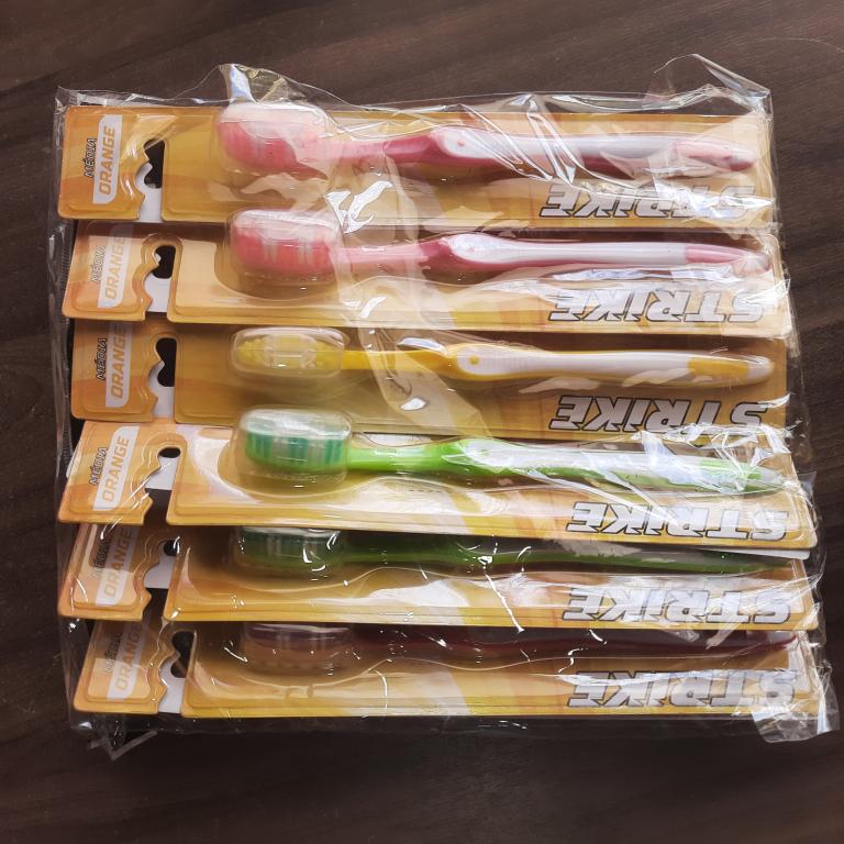 ESCOVA DENTE STRIKE ORANGE MEDIA12X1