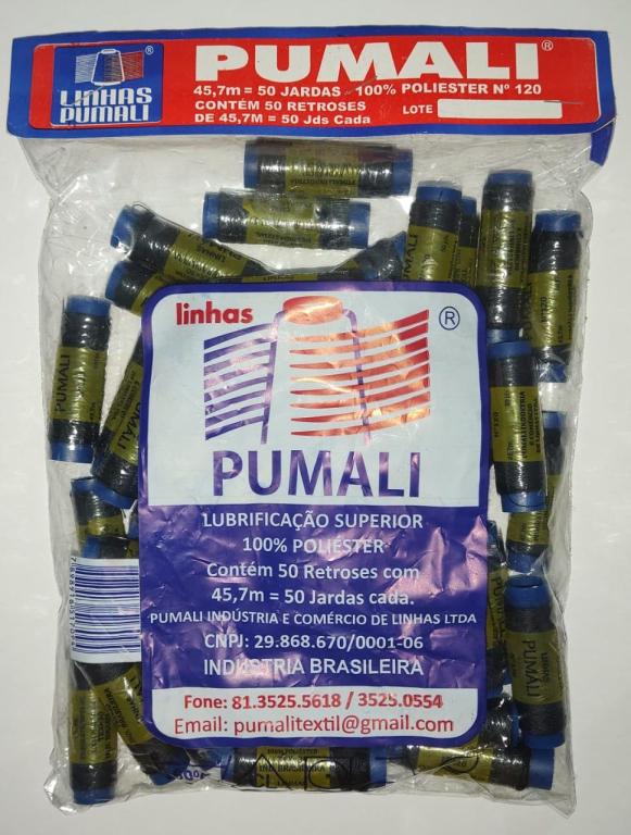 LINHA COSTURA PRETA 50X1