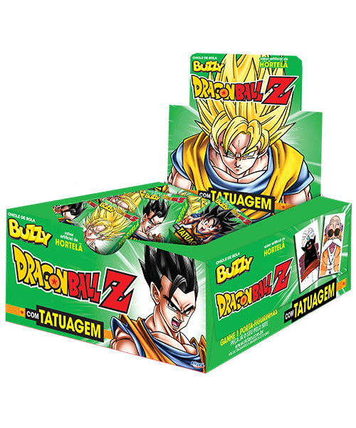 CHICLETE BUZZI DRAGON BALL Z HORTELÃ 100x1