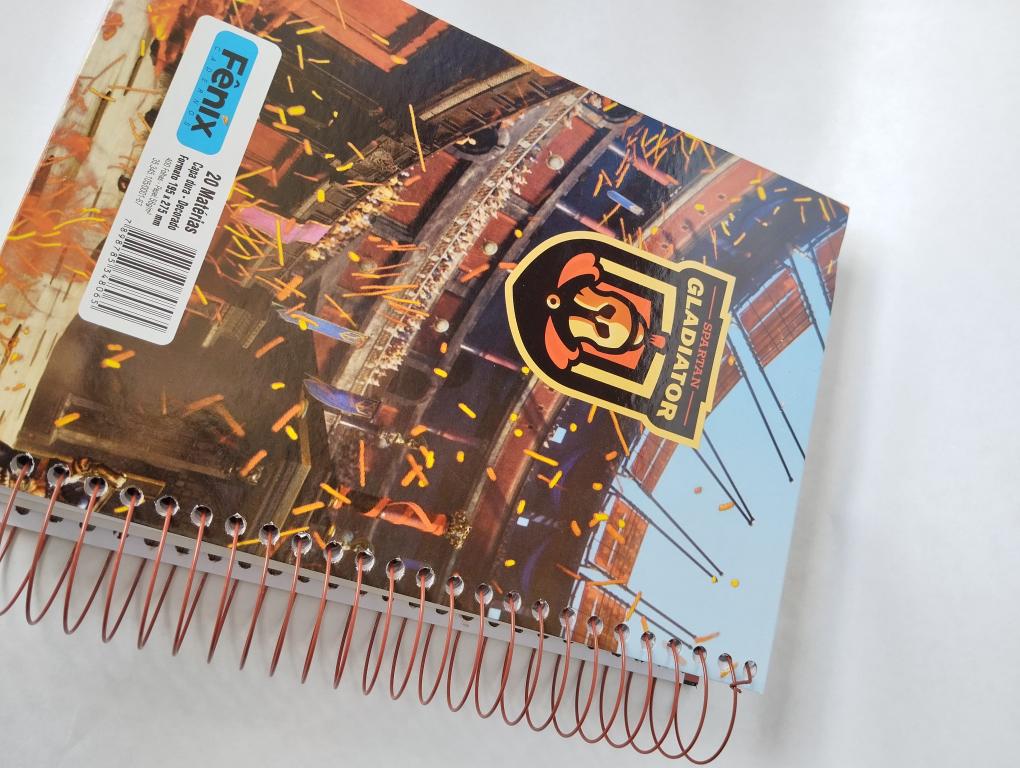 CADERNO 20 MATÉRIAS 400 FOLHAS GLADIADOR