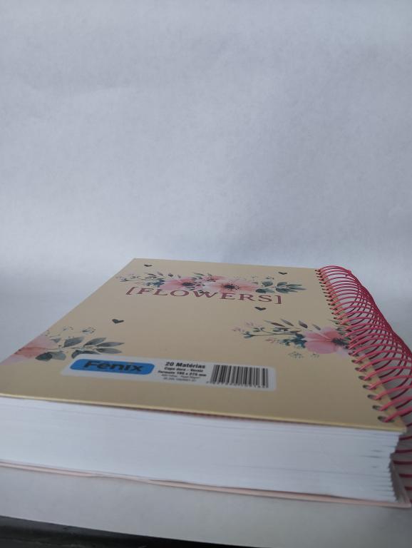 CADERNO 20 MATÉRIAS 400 FOLHAS NEVER GIVE UP