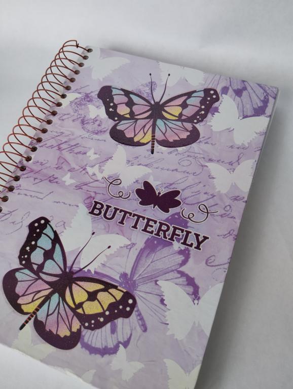 CADERNO 15 MATÉRIAS 300 FOLHAS BUTTERFLY