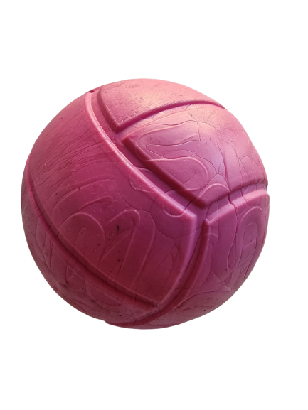 BOLA BORRACHA MACICA LISA GRANDE 100mm 2954 (6) CORES SORTIDAS