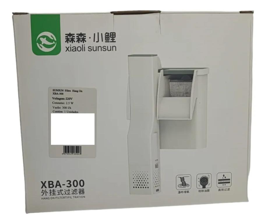 FILTRO EXTERNO HANG-ON SUNSUN XBA-300 110V 300L/H / 3W AQUARIOS ATE 100LT