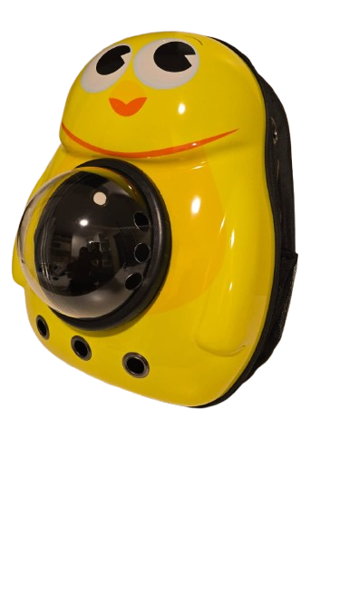 MOCHILA 3D PINGUIM AMARELA