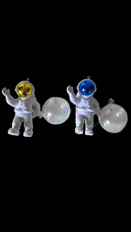 ENFEITE FLUTUANTE ASTRONAUTA VISOR COM BOIA CORES VARIADAS