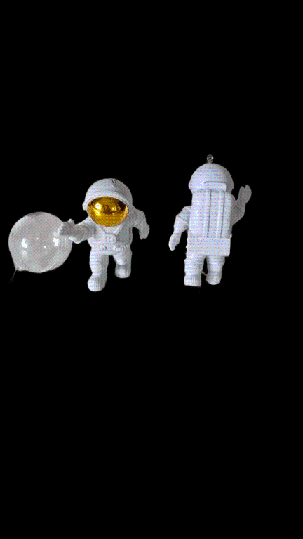 ENFEITE FLUTUANTE ASTRONAUTA VISOR COM BOIA CORES VARIADAS