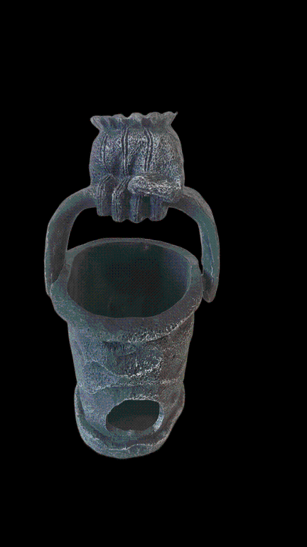 RESINA CASA DO PLANKTON BALDE DE LIXO