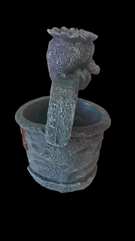 RESINA CASA DO PLANKTON BALDE DE LIXO