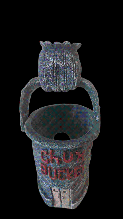 RESINA CASA DO PLANKTON BALDE DE LIXO