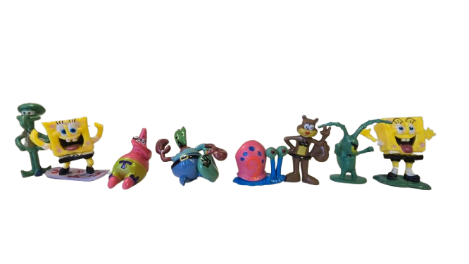 ENFEITE KIT 4 GARY BOB SANDY PLANKTON PATRICK LULA BOB E BOB NO SKY