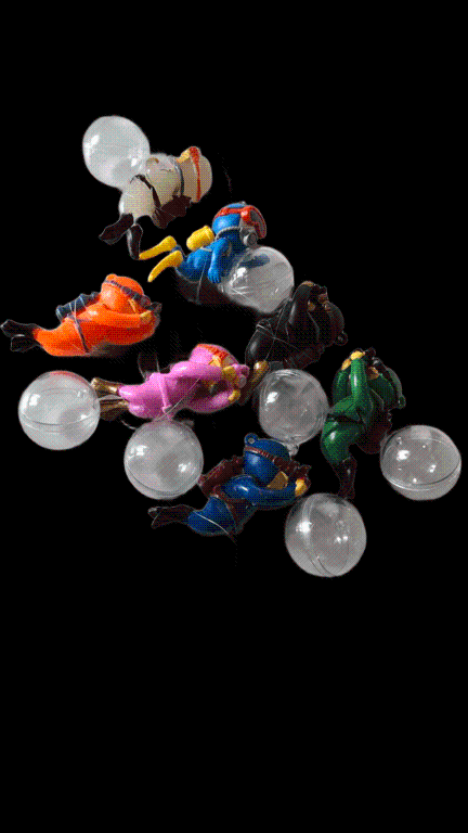 ENFEITE FLUTUANTE MERGULHADOR COM BOIA CORES VARIADAS