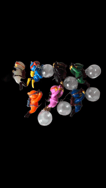 ENFEITE FLUTUANTE MERGULHADOR COM BOIA CORES VARIADAS