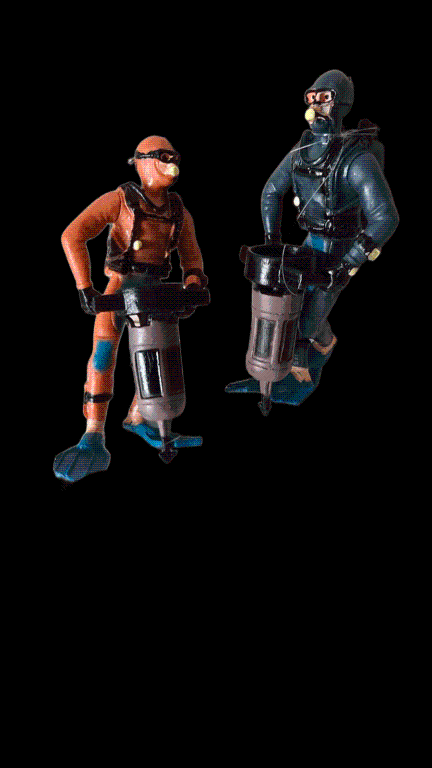 ENFEITE FLUTUANTE MERGULHADOR TURBINA COM BOIA CORES VARIADAS