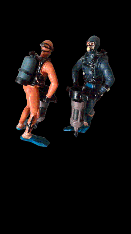 ENFEITE FLUTUANTE MERGULHADOR TURBINA COM BOIA CORES VARIADAS