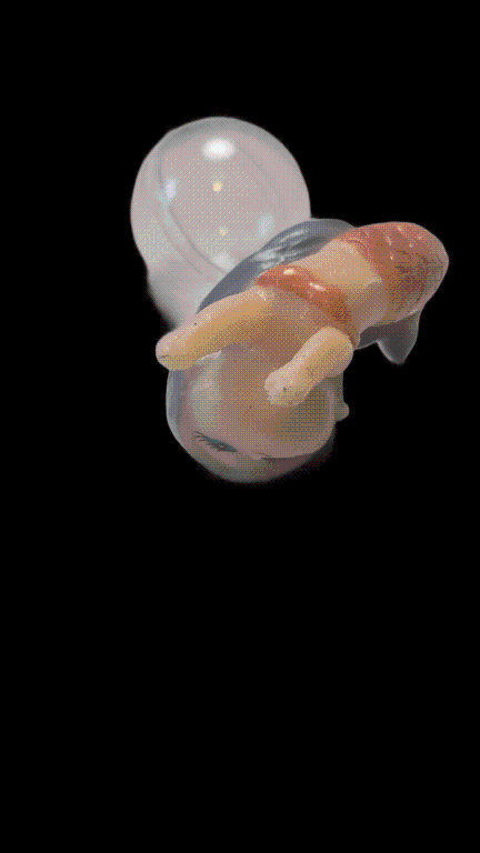 ENFEITE FLUTUANTE SEREIA DEITADA DE BRUCOS COM BOIA CORES VARIADAS