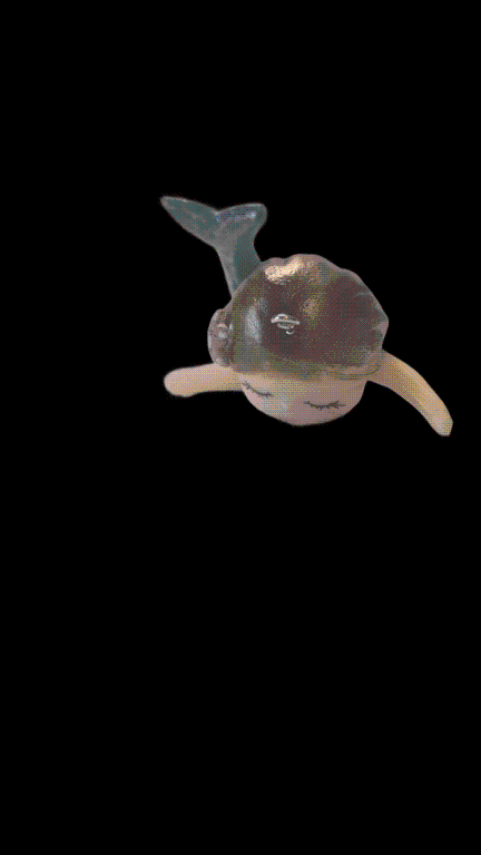 ENFEITE FLUTUANTE SEREIA NADANDO CAUDA COM BOIA CORES VARIADAS