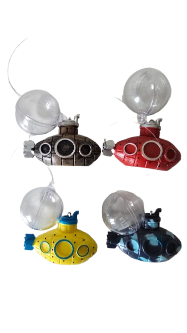 ENFEITE FLUTUANTE SUBMARINO COM BOIA CORES VARIADAS