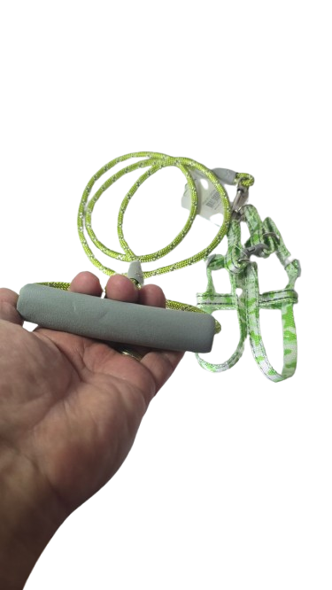 PEITORAL COM GUIA MANOPLA CONFORT VERDE FLUORESCENTE