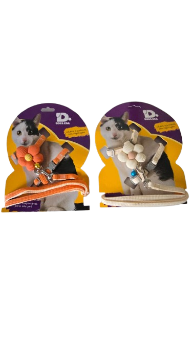 PEITORAL CAT FLORZINHA CORES SORTIDAS C/12 K-33015