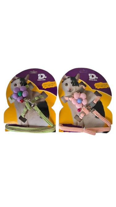 PEITORAL CAT FLORZINHA CORES SORTIDAS C/12 K-33015