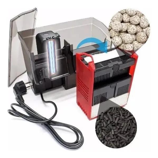 FILTRO EXTERNO HANG-ON SUNSUN ZBG-800 220V UVC 5W 800L/H / 5W AQUARIOS ATE 190LT